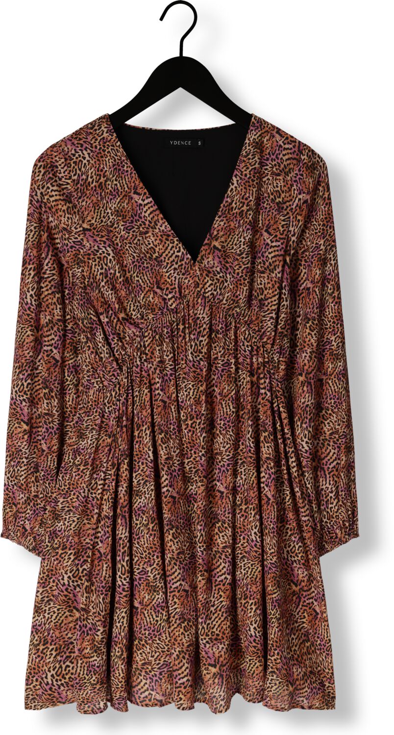 YDENCE Dames Jurken Dress Jaely Bruin