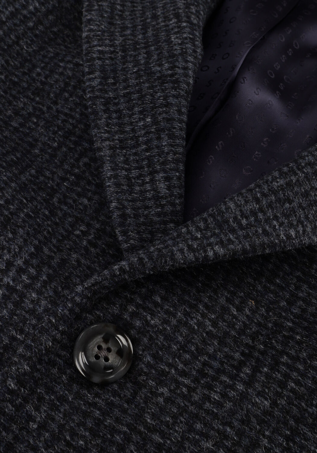 Donkerblauwe BOSS BLACK Gewatteerde jas H-HYDE-J-234 - large