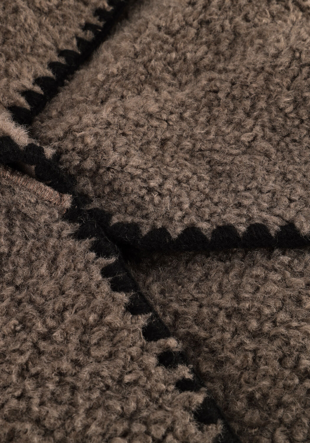 Taupe OBJECT Teddy jas OBJSHIREN JACKET - large