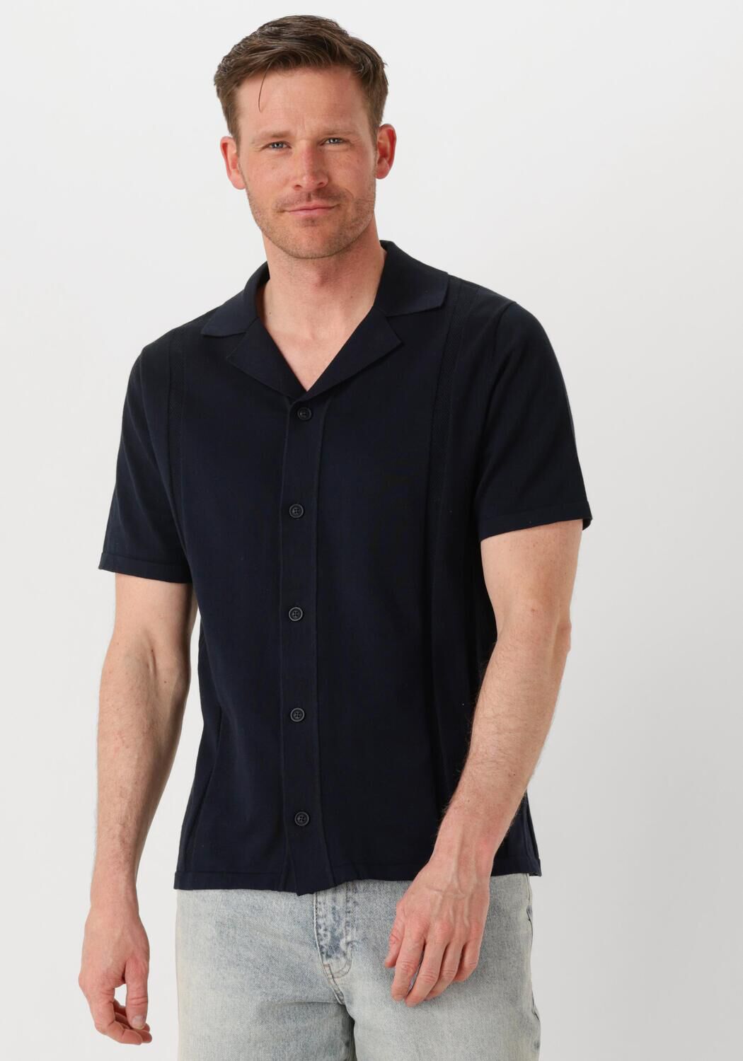 SAINT STEVE Heren Polo's & T-shirts Stefan Donkerblauw
