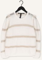 Ecru 10DAYS Trui LUREX KNIT SWEATER STRIPES Ecru 10DAYS Trui LUREX KNIT SWEATER STRIPES - medium