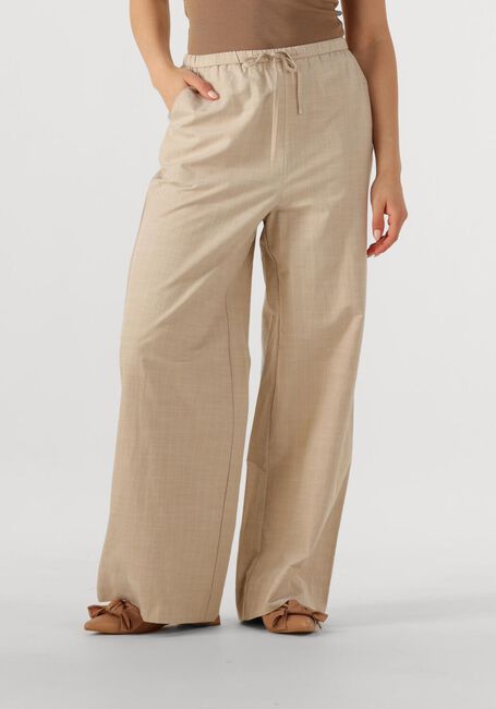 Beige NEO NOIR Wijde broek HEIFA STRIPE PANTS - large