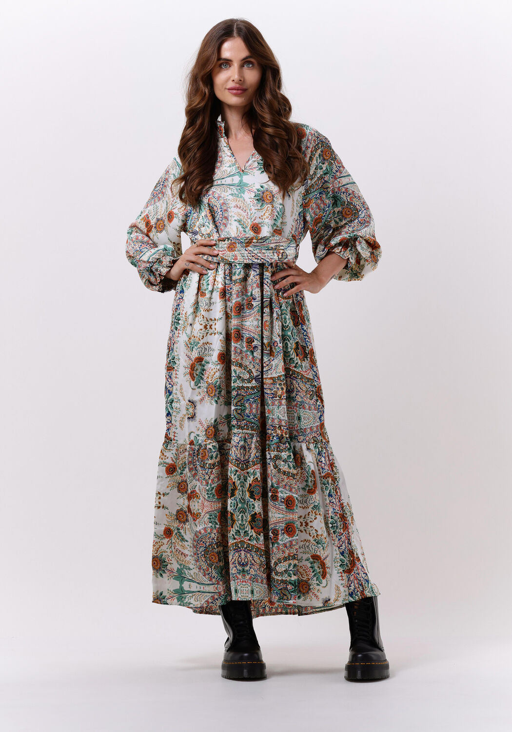 Mode Jurken Maxi-jurken Villaggio Maxi-jurk lichtbruin klassieke stijl 