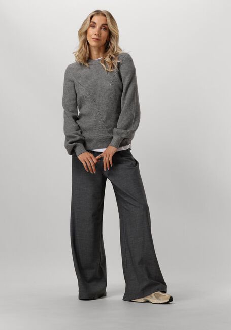 Grijze OBJECT Trui OBJDITTE RE L/S KNIT PULLOVER - large