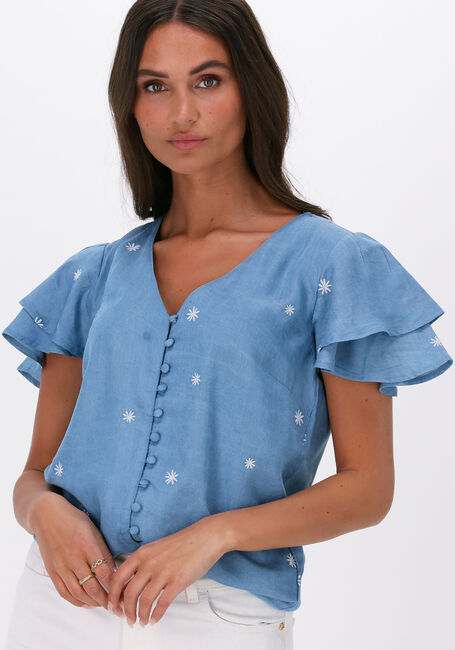 Blauwe FABIENNE CHAPOT Blouses LEA SUMMER TOP - large