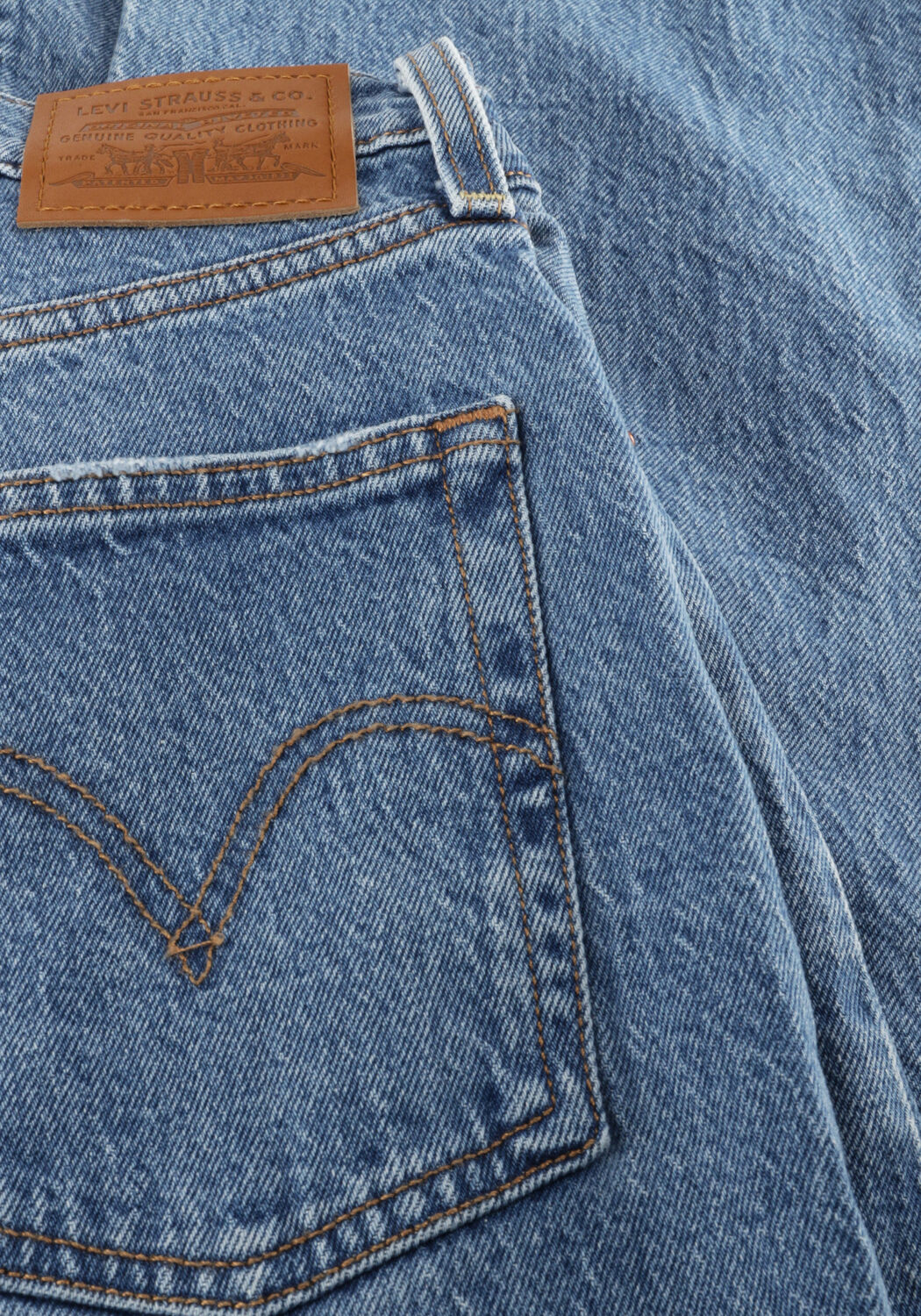 Blauwe LEVI'S Straight leg jeans RIBCAGE FULL LENGHT DANCE AROUND - large