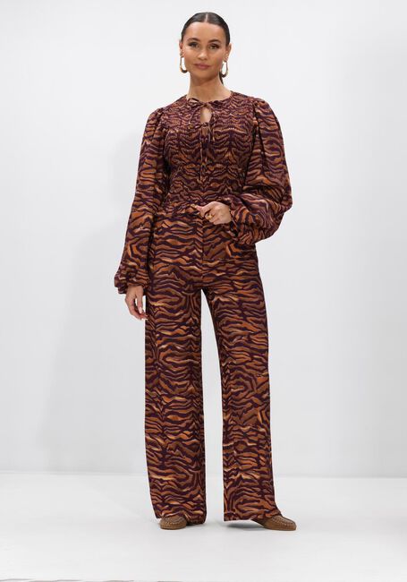 Bruine HARPER & YVE Wijde broek HOLLY-PA - large