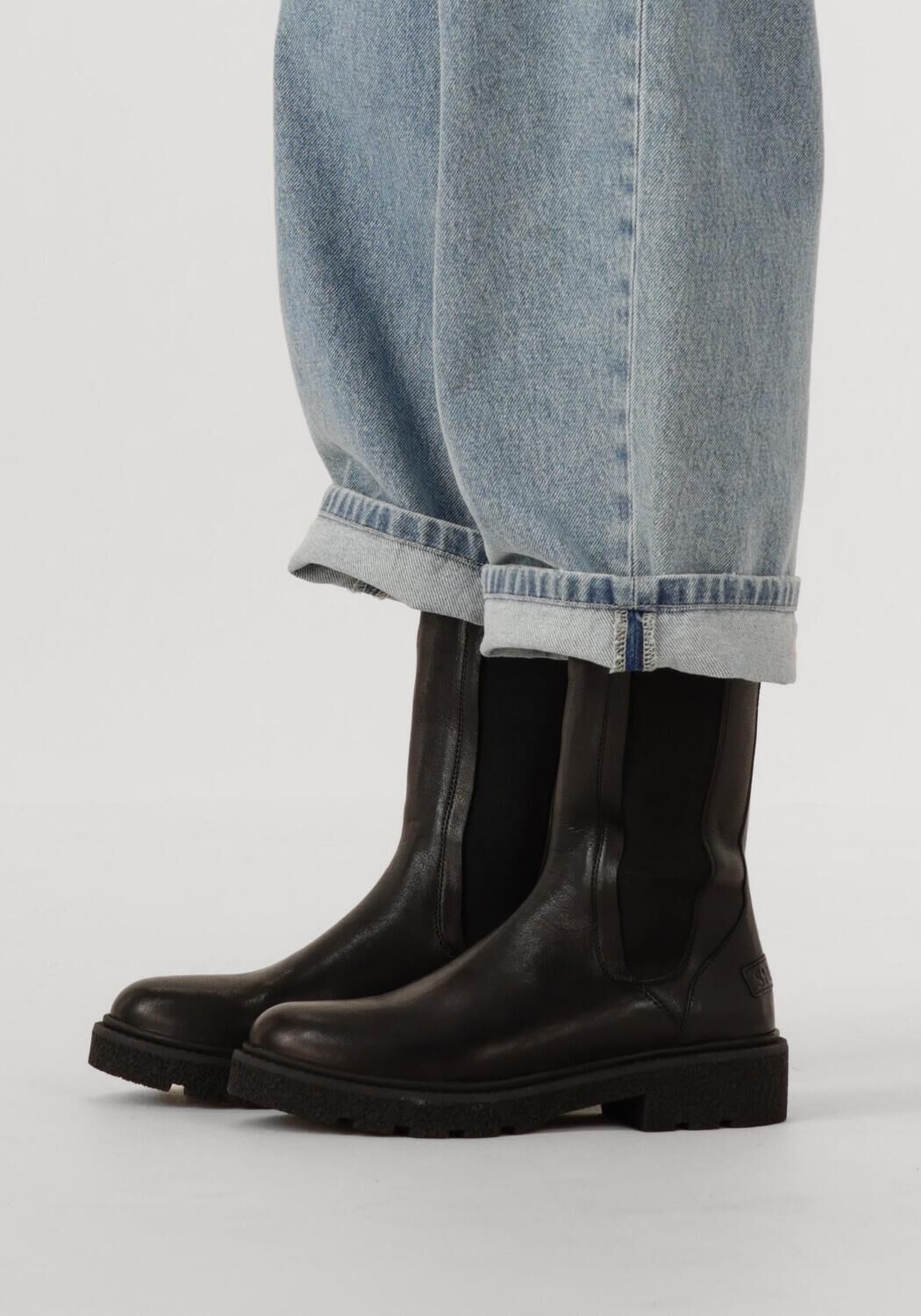 Zwarte SHABBIES Chelsea boots JACY SHELLY - large