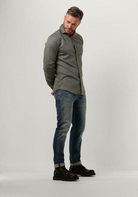 Olijf PROFUOMO Casual overhemd NON-IRON POPLIN - large