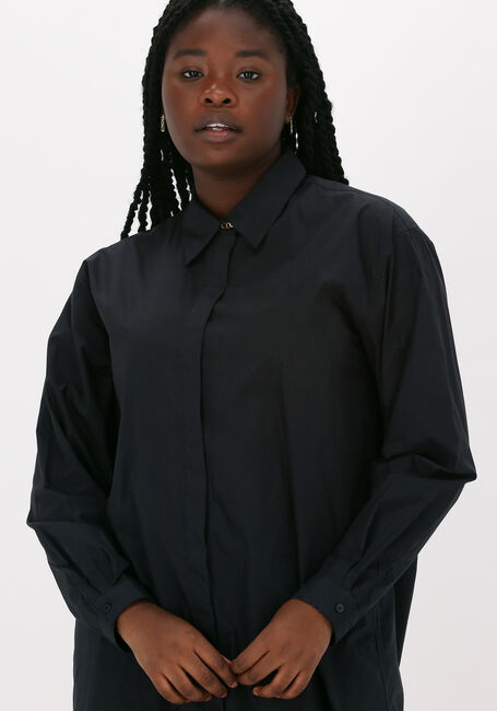 Zwarte MSCH COPENHAGEN Midi jurk HADDIS LS LONG SHIRT - large