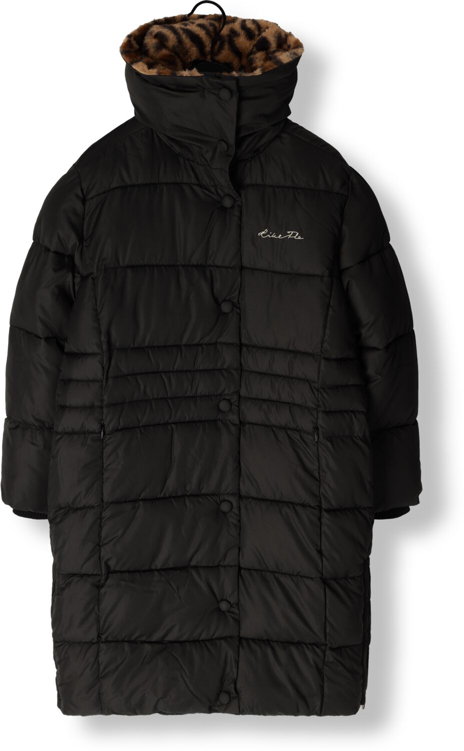 Like Flo quilted gewatteerde winterjas Abby antraciet Grijs Meisjes Polyester Capuchon 158 164