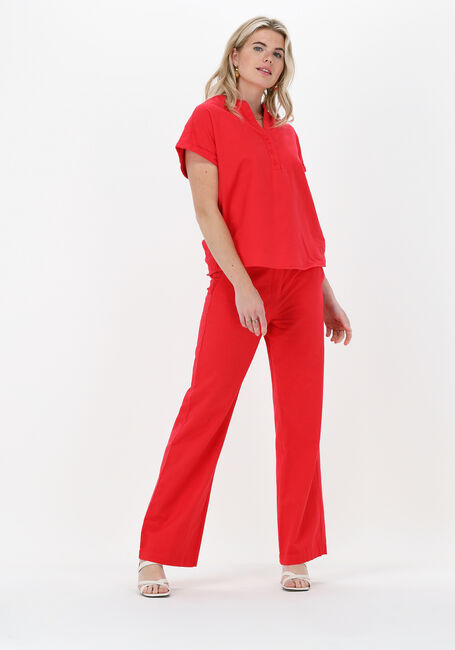 Rode CC HEART Wijde broek WIDE LINEN PANTS - large