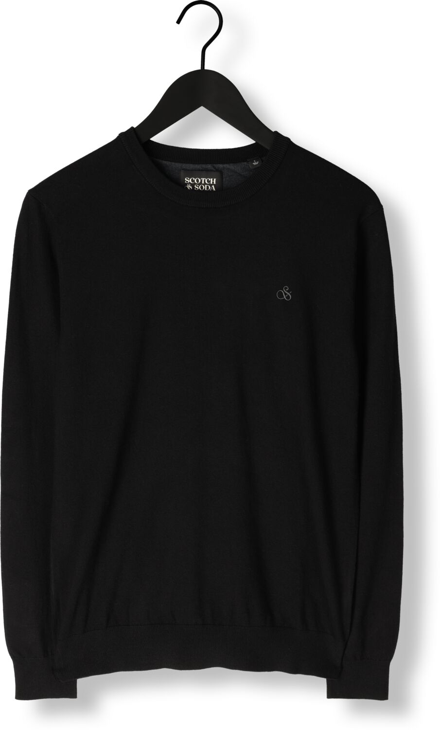SCOTCH & SODA Heren Truien & Vesten Viscose Pullover Crewneck Zwart