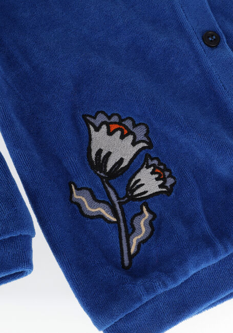 Blauwe CARLIJNQ Vest BASICS - RUFFLED CARDIGAN WITH EMBROIDERY Blauwe CARLIJNQ Vest BASICS - RUFFLED CARDIGAN WITH EMBROIDERY - large