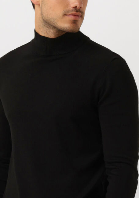 Zwarte PURE PATH Coltrui ESSENTIAL KNIT MOCKNECK SWEATER - large