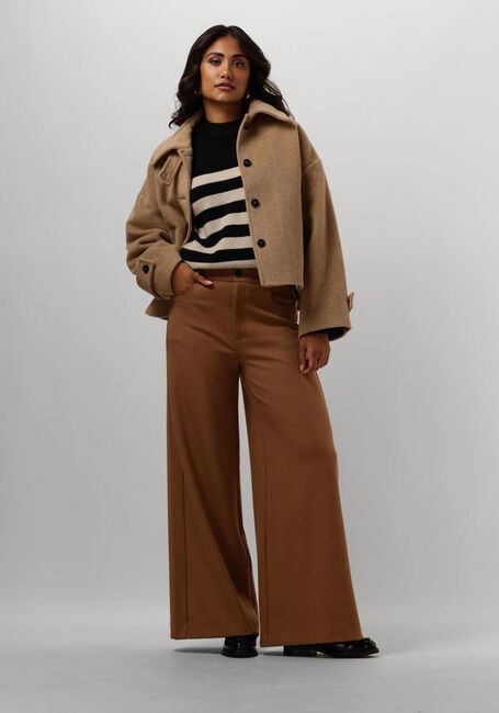 Bruine RUBY TUESDAY Jack MARA SHORT WOOLEN JACKET COLLAR - large