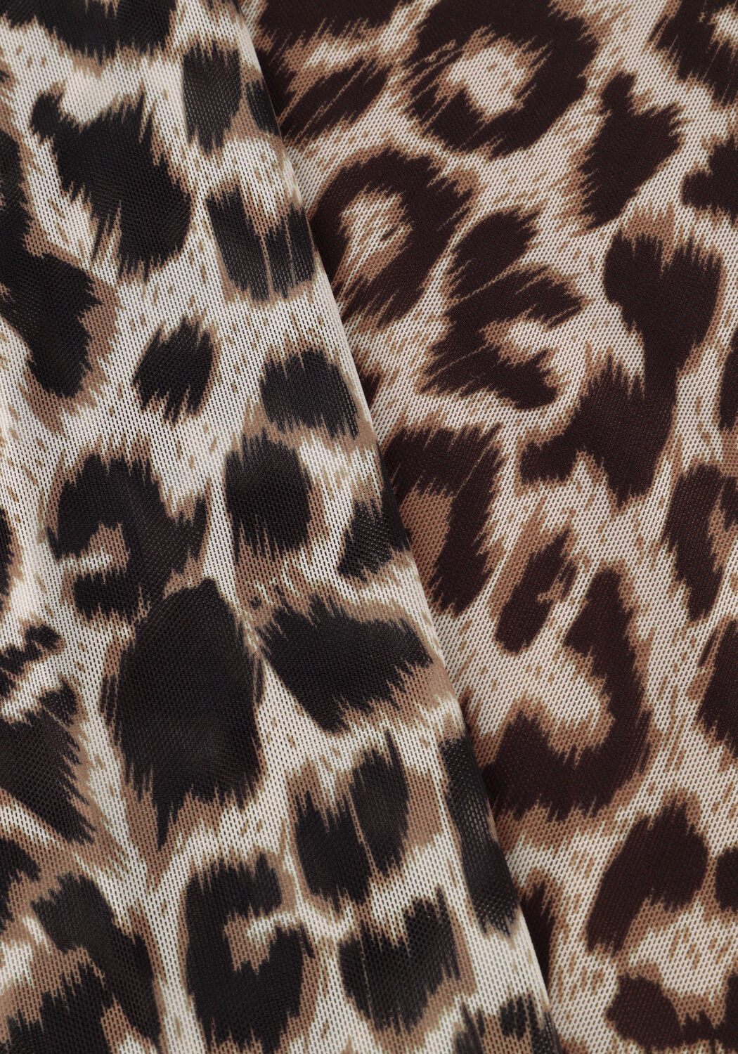 Bruine CATWALK JUNKIE Tops & T-shirts MESH TURTLE NECK LEOPARD LONG SLEEVE - large