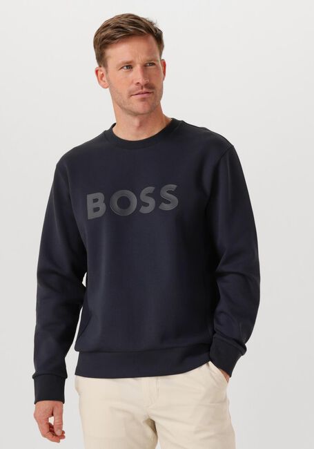 Donkerblauwe BOSS GREEN Trui SALBO - large