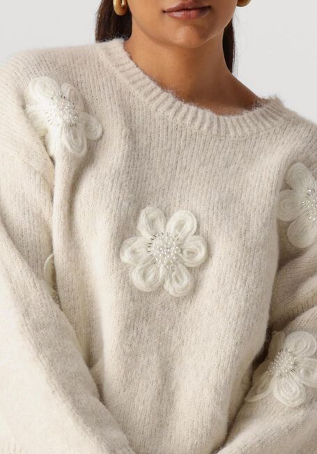 Witte NUKUS Trui CHIACA PULLOVER FLOWER - large
