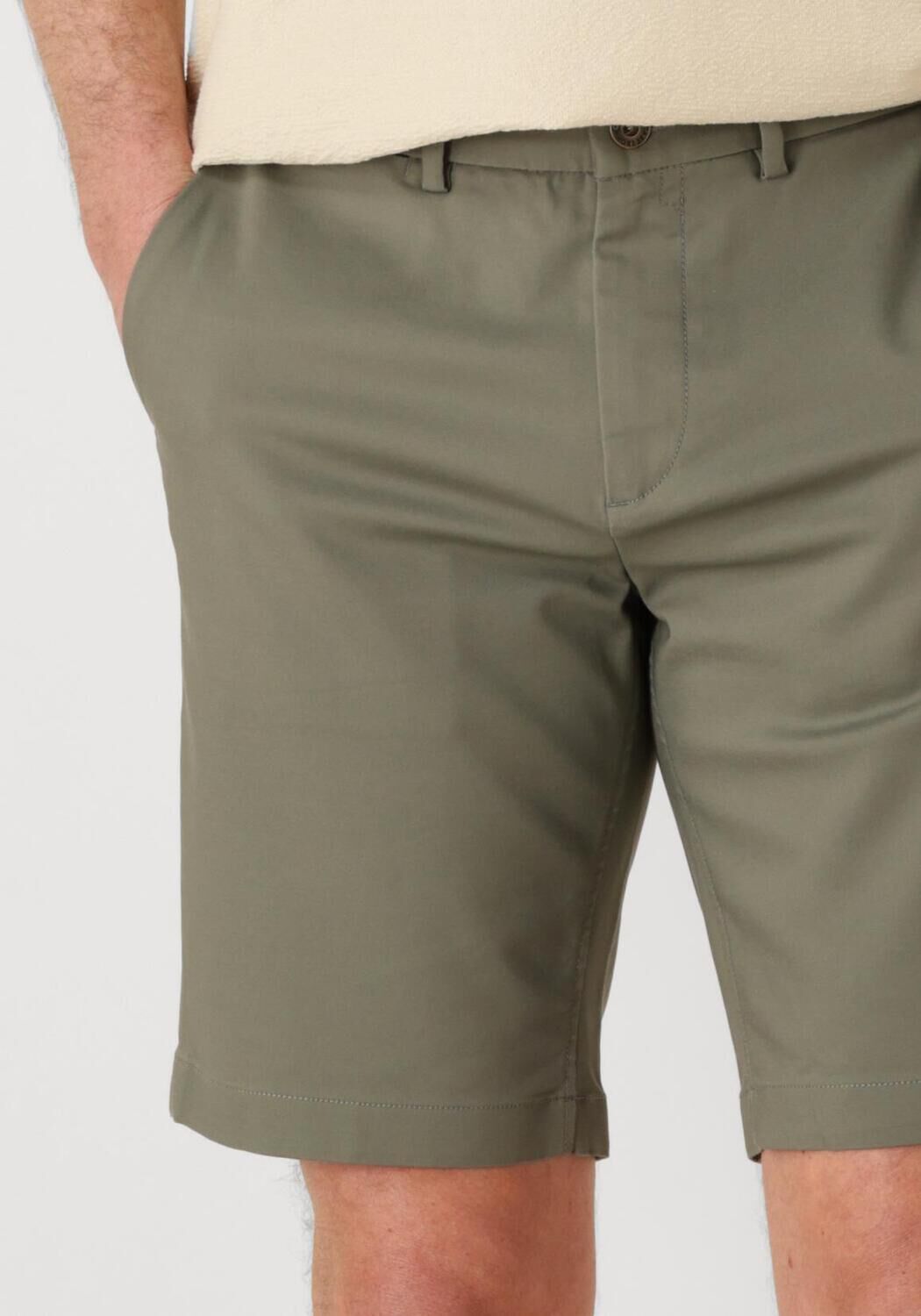 CAST IRON Heren Broeken Riser Shorts Comfort Stretch Groen
