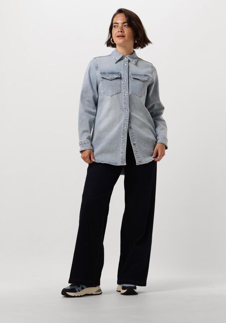Lichtblauwe MY ESSENTIAL WARDROBE Blouses DAGMARMW 168 SHIRT - large
