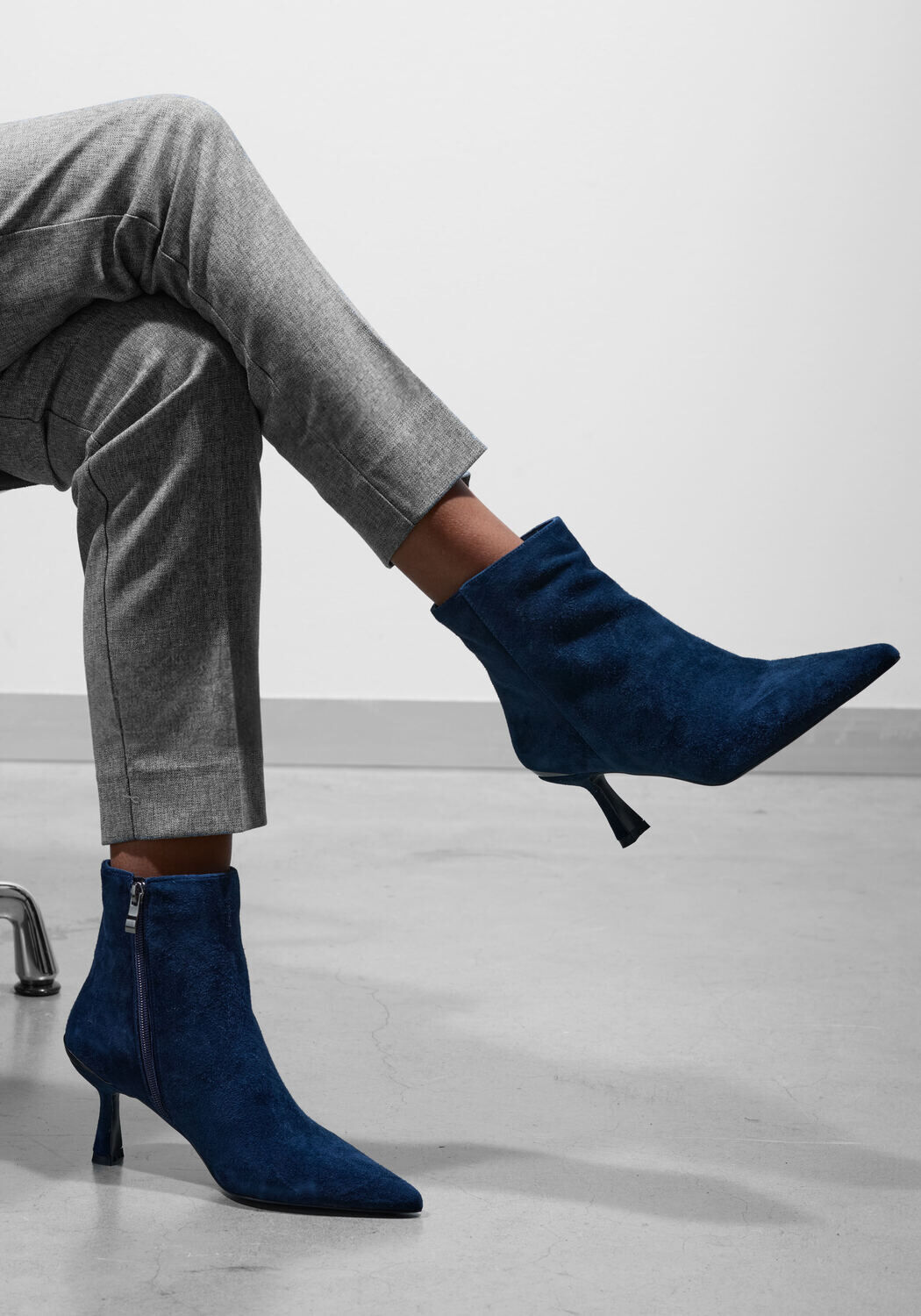 Blauwe STEFANO LAURAN Enkellaarsjes BOTIN - medium