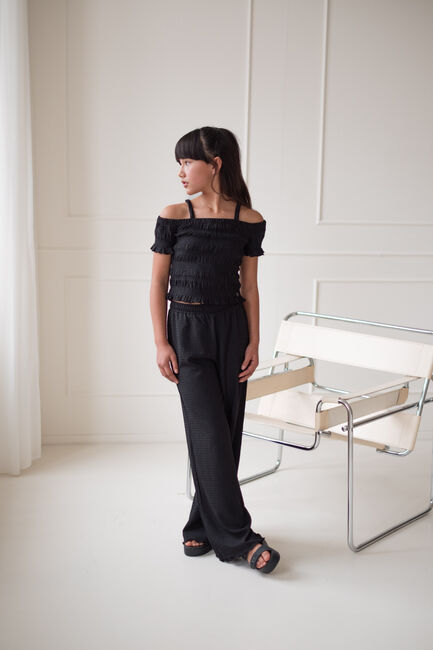 Zwarte LIKE FLO Pantalon FLUE FLO WIDE LEG - large