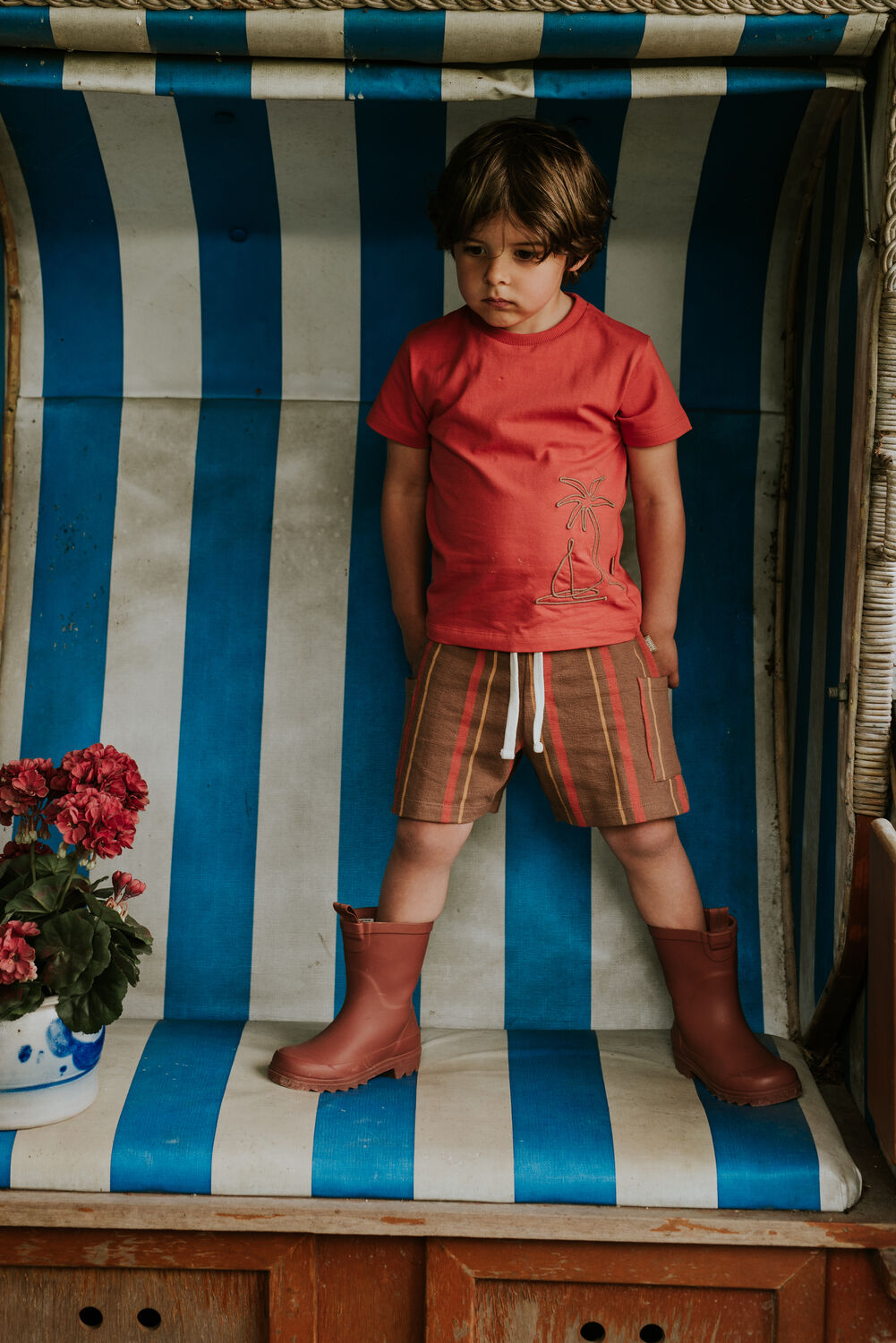 Bruine KOKO NOKO Korte broek N58865 - large