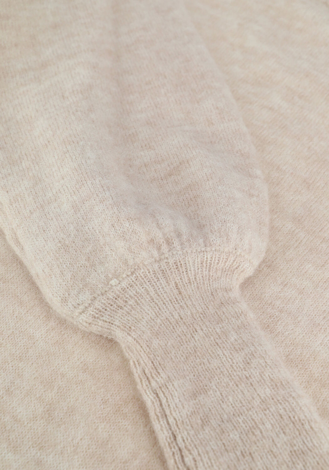 Beige SELECTED WOMEN Mini jurk SLFLULU LS KNIT DRESS B - large