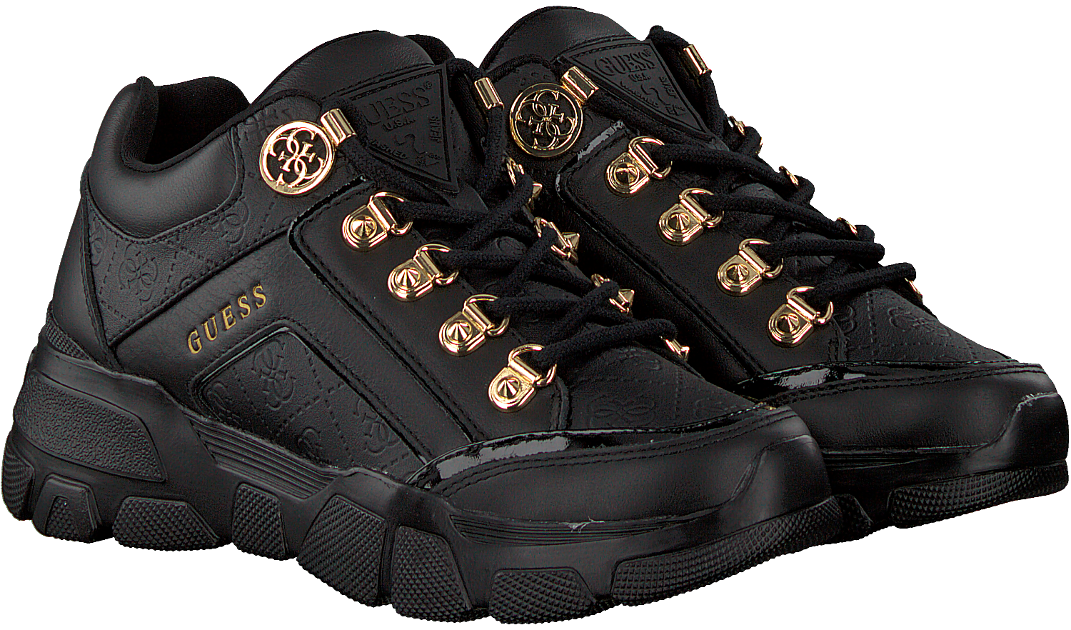 Zwarte GUESS Sneakers SIKE3 | Omoda Zwarte GUESS Sneakers SIKE3 | Omoda