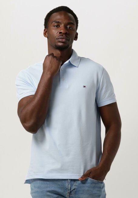 Lichtblauwe TOMMY HILFIGER Polo 1985 SLIM POLO - large