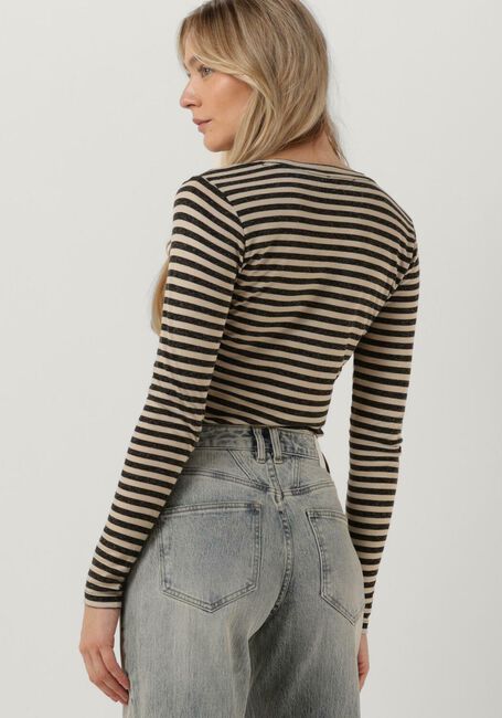 Beige BY-BAR Tops & T-shirts BASIC LS STRIPE TOP - large