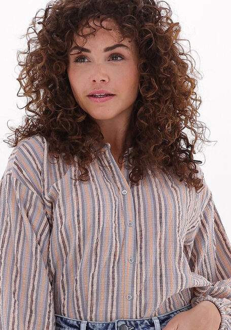 Lichtblauwe CO'COUTURE Blouses CELINA SITA STRIPE SHIRT - large