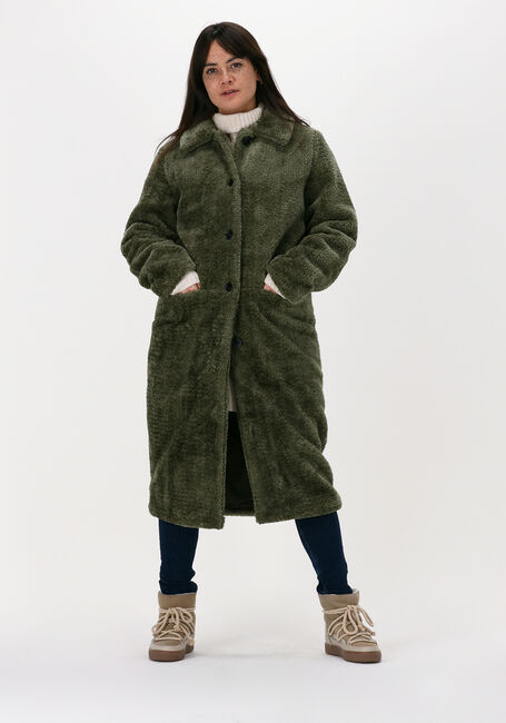 Groene ANOTHER LABEL Faux fur jas MOUSSY COAT - large