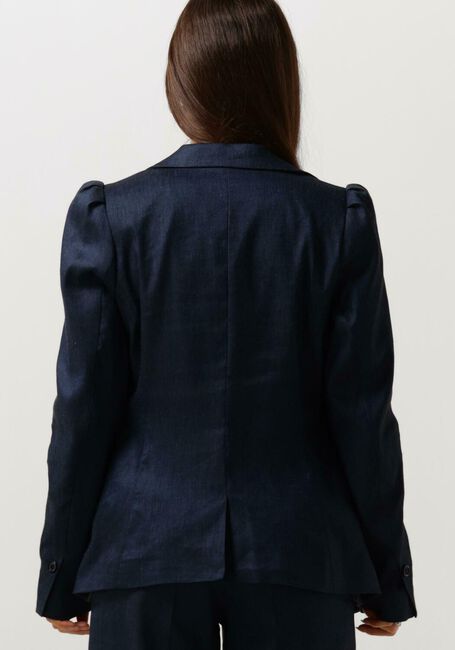 Donkerblauwe SUMMUM Blazer BLAZER LINEN BLEND - large