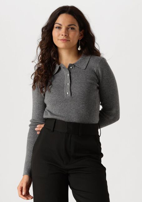 Grijze NEO NOIR Trui PANAMA KNIT BLOUSE - large