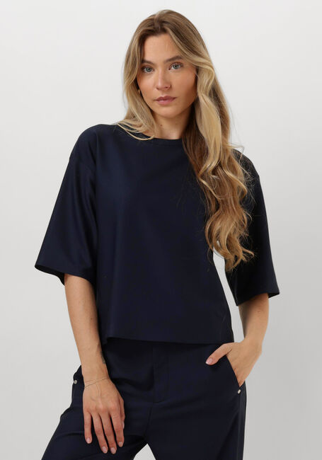 Blauwe VANILIA Trui FLANEL SWEATER - large