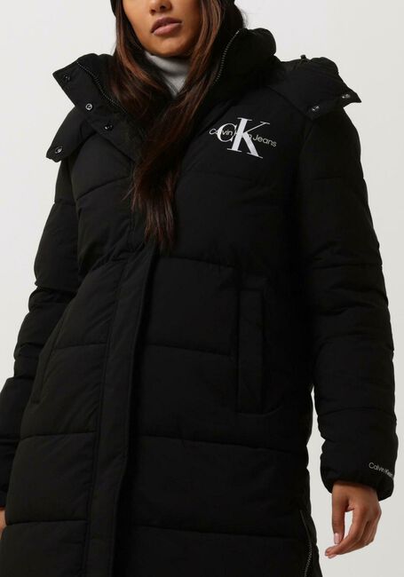 Zwarte CALVIN KLEIN Gewatteerde jas MONOLOGO MW LONG PUFFER - large