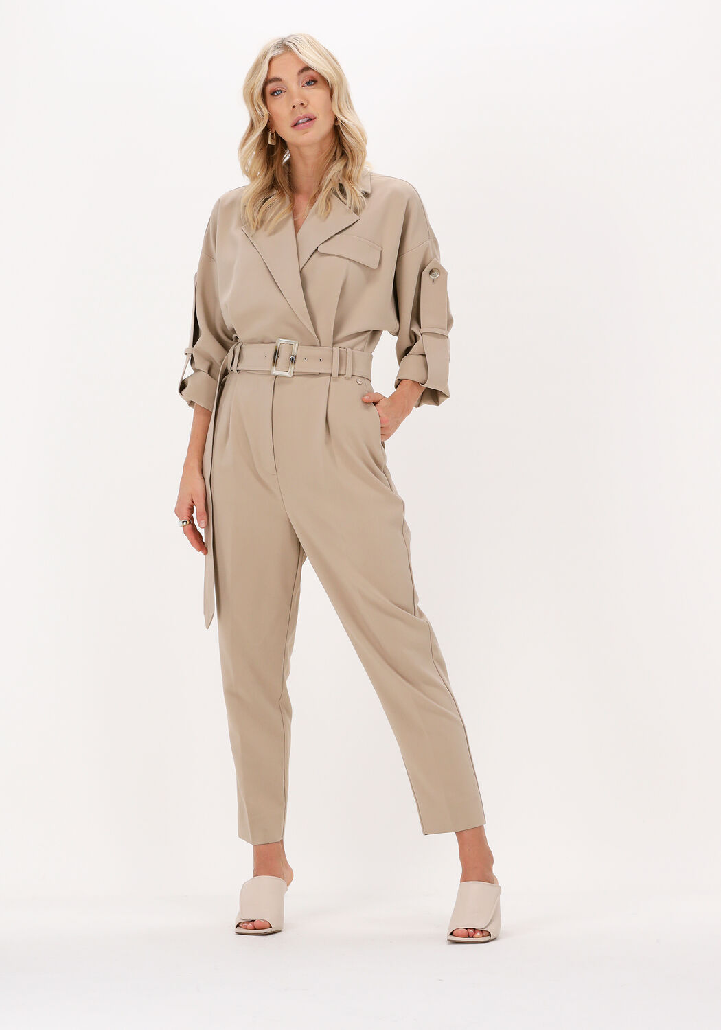 beige josh v jumpsuit ivessa
