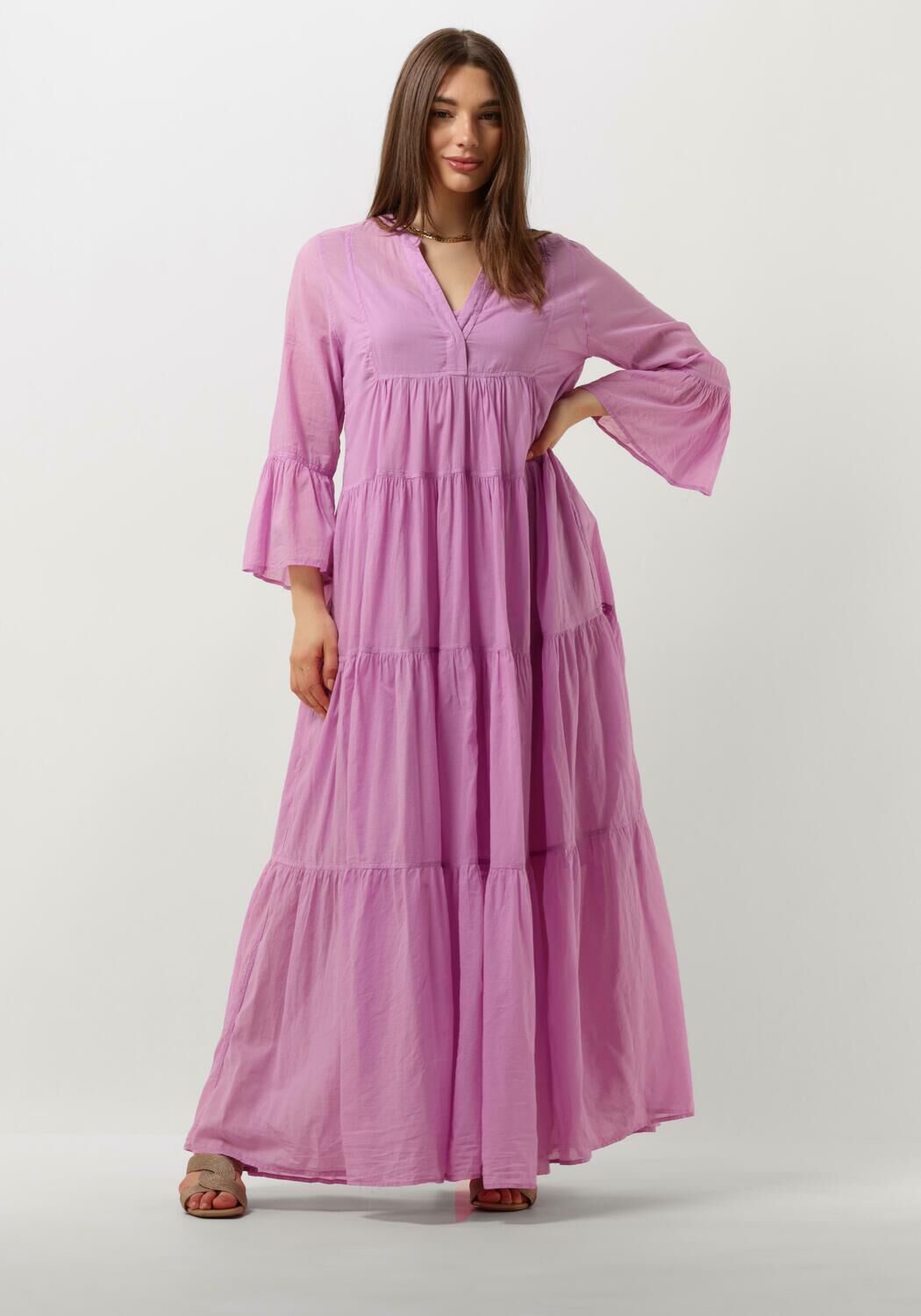 Devotion Elegante Lila Jurk Manousia Purple Dames