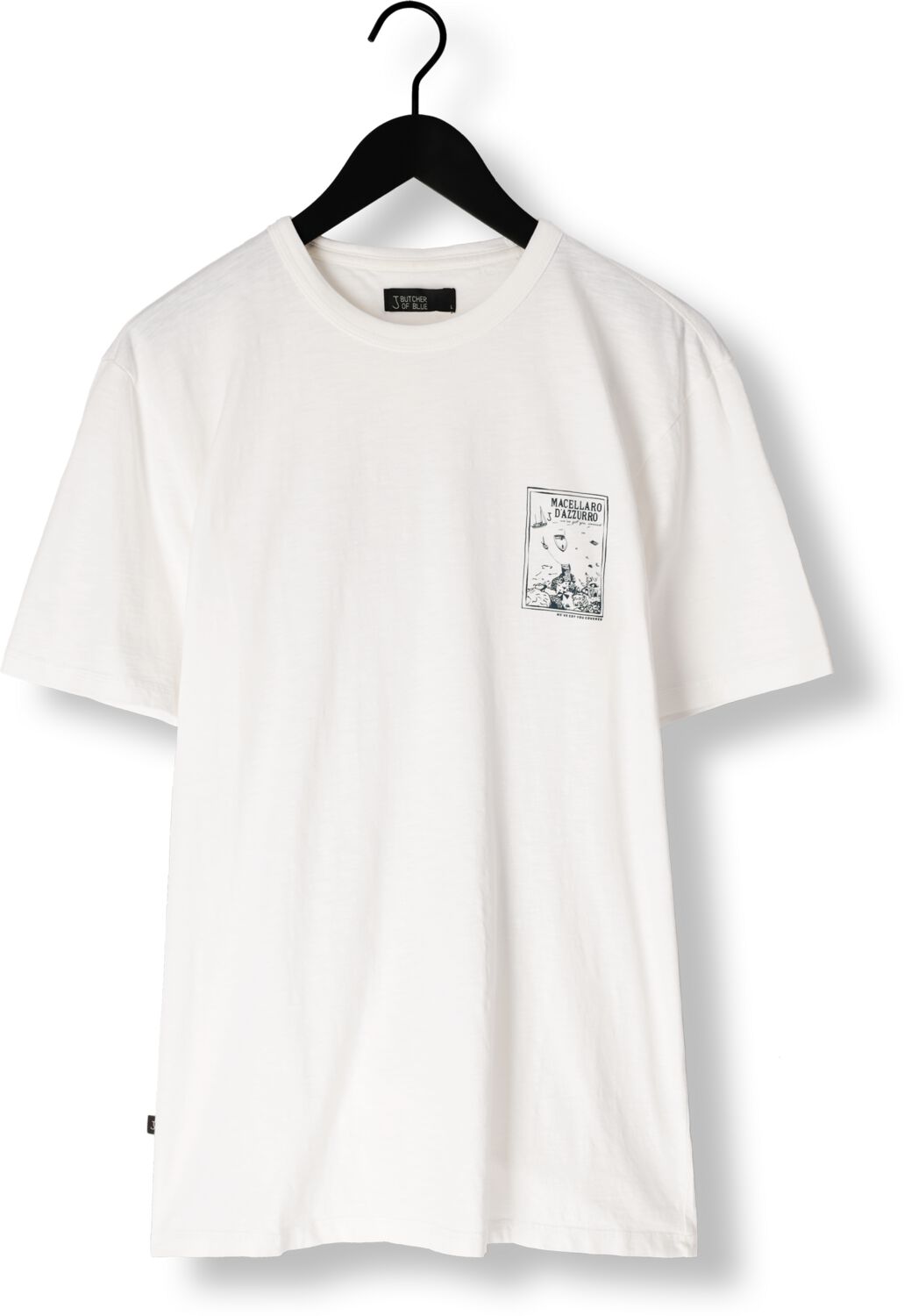 BUTCHER OF BLUE Heren Polo's & T-shirts Fresco Dazzuro Tee Wit