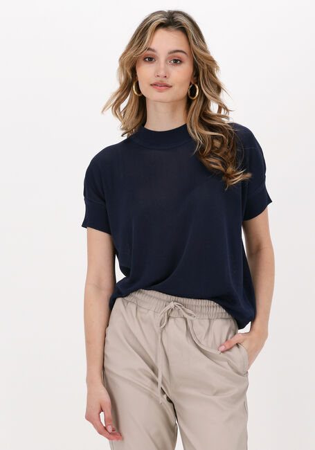 Donkerblauwe KNIT-TED T-shirt PETA - large