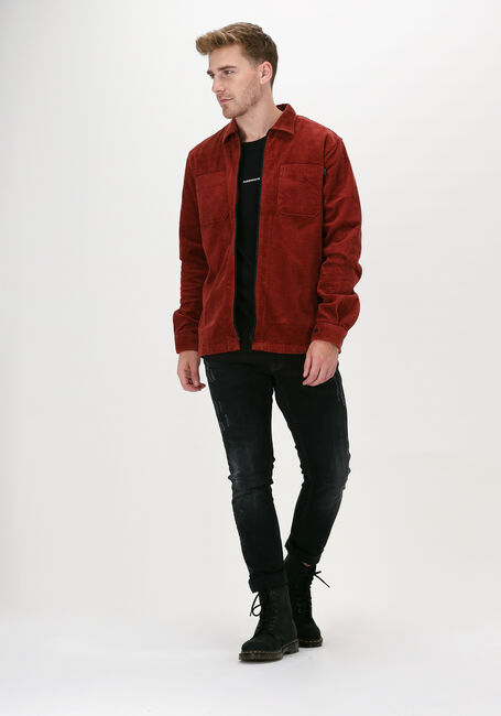 Bordeaux CAST IRON Overshirt LONG SLEEVE SHIRT HEAVY CORDUR - large