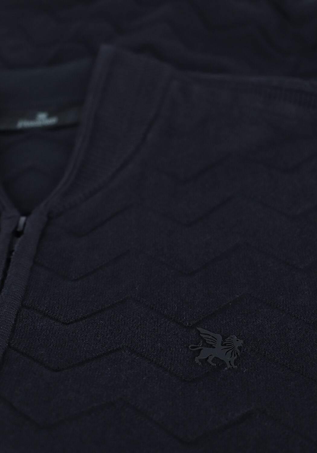 Donkerblauwe VANGUARD Vest BOMBER JACKET COTTON POLYAMIDE - large