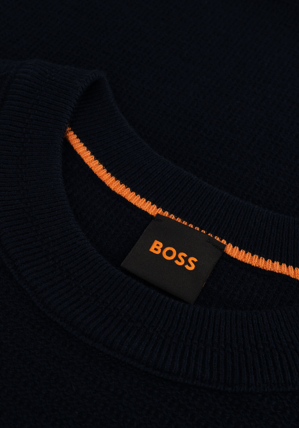 Donkerblauwe BOSS ORANGE Trui ANOIN - large