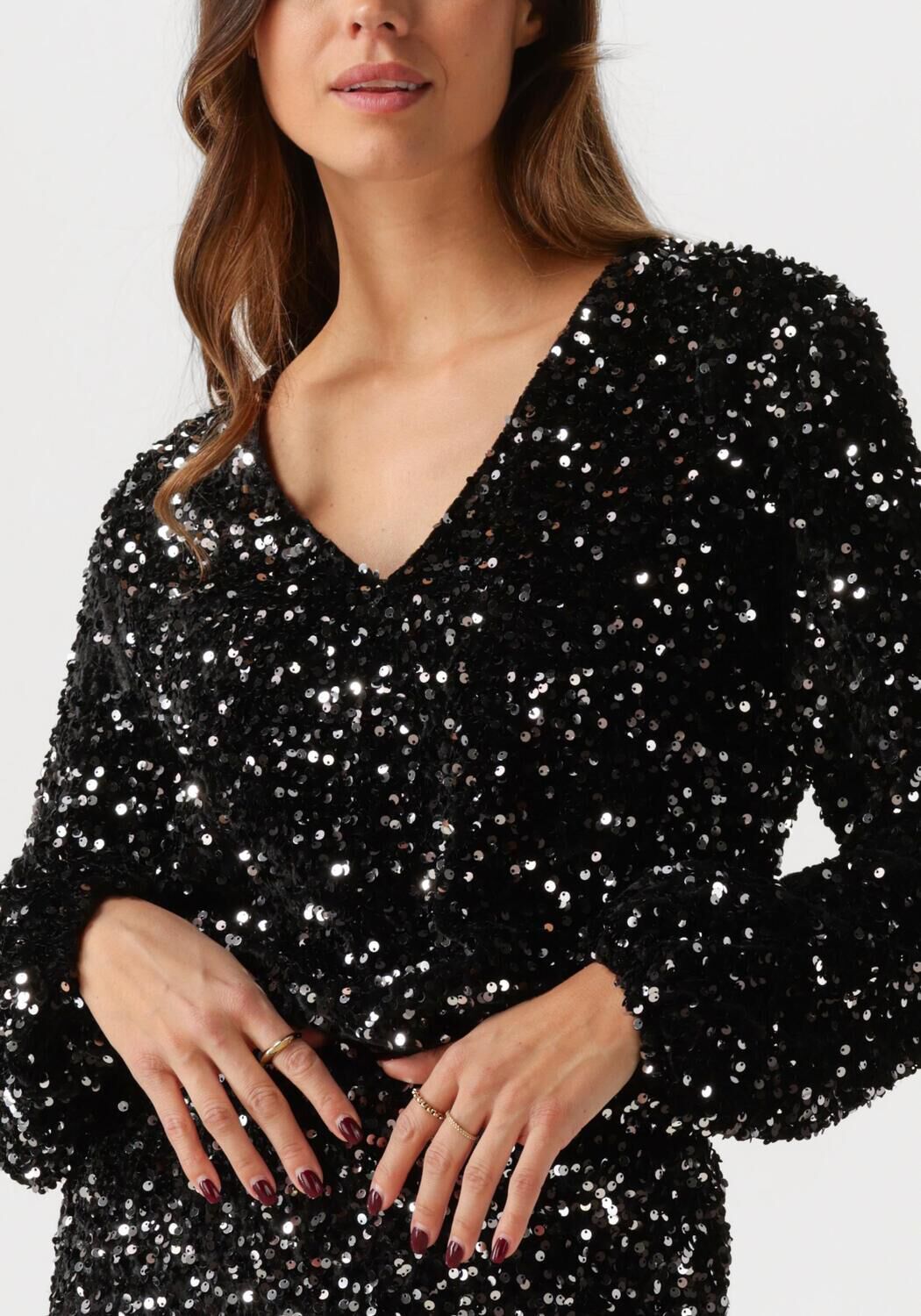 AMAYA AMSTERDAM Dames Blouses Yara Top Zwart