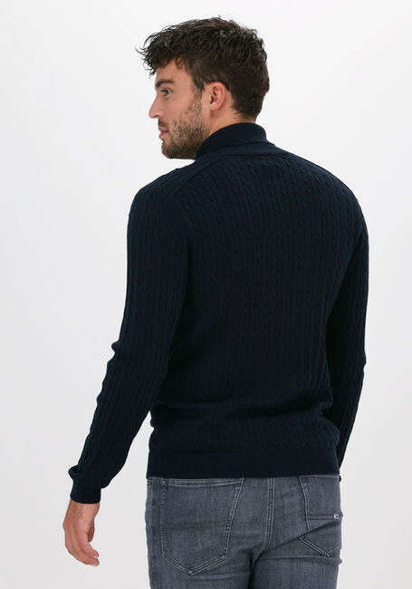 Blauwe SELECTED HOMME Coltrui SLHAIKO LS KNIT CABLE ROLLNECK - large