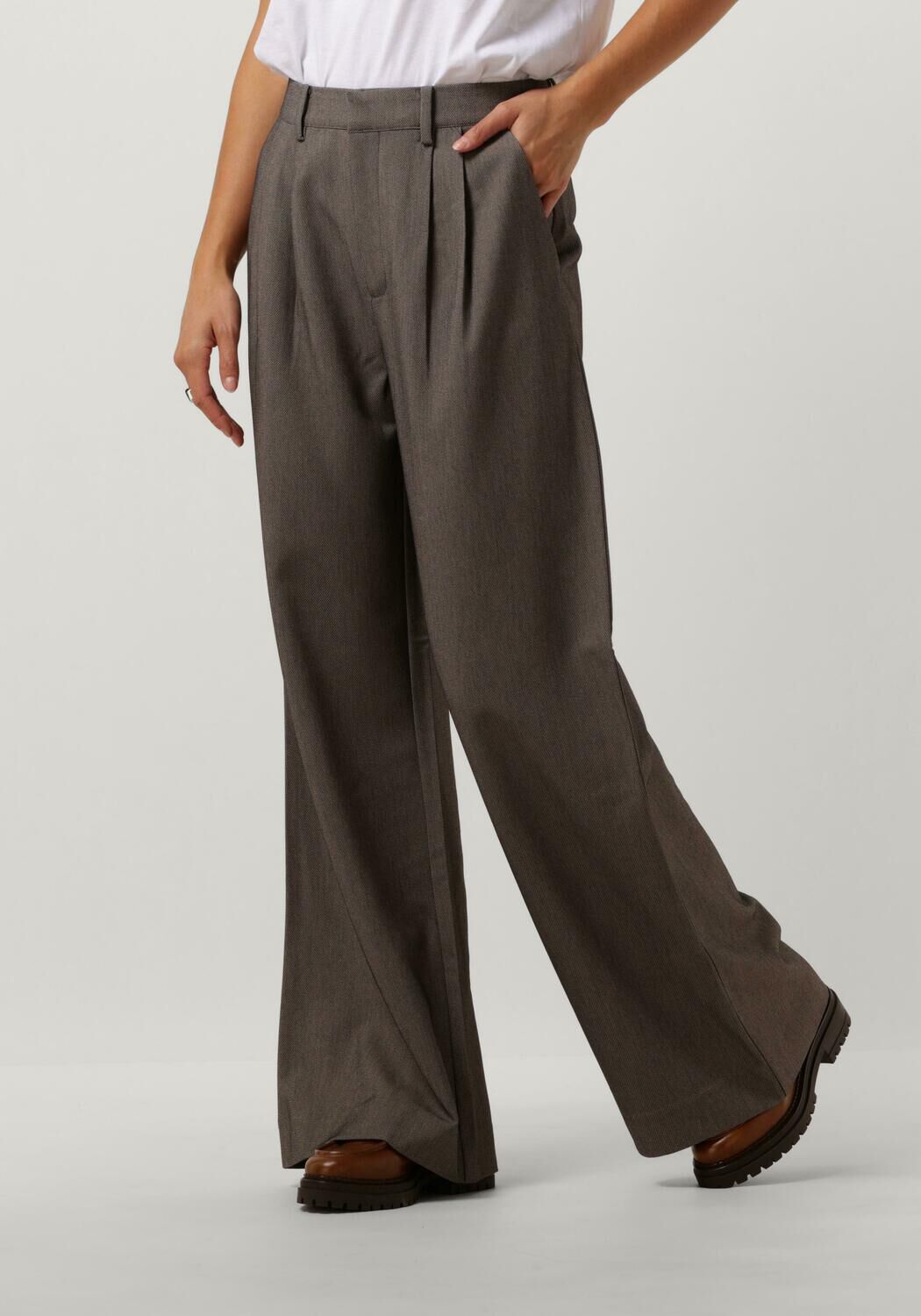 Gestuz Grijze Ancie Broek voor Vrouwen Gray Dames