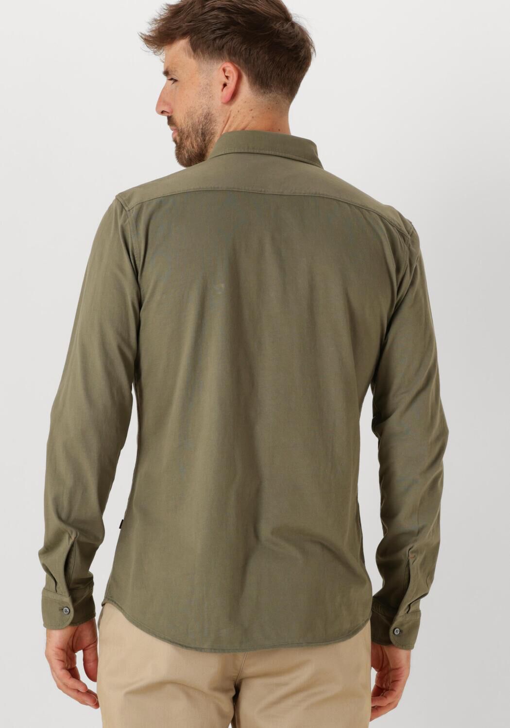 BOSS ORANGE Heren Overhemden Myjersey_m 10260293 01 Olijf