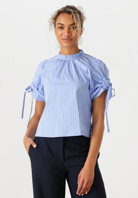 Lichtblauwe CO'COUTURE Blouses DIVIACC PUFF SS BLOUSE - large